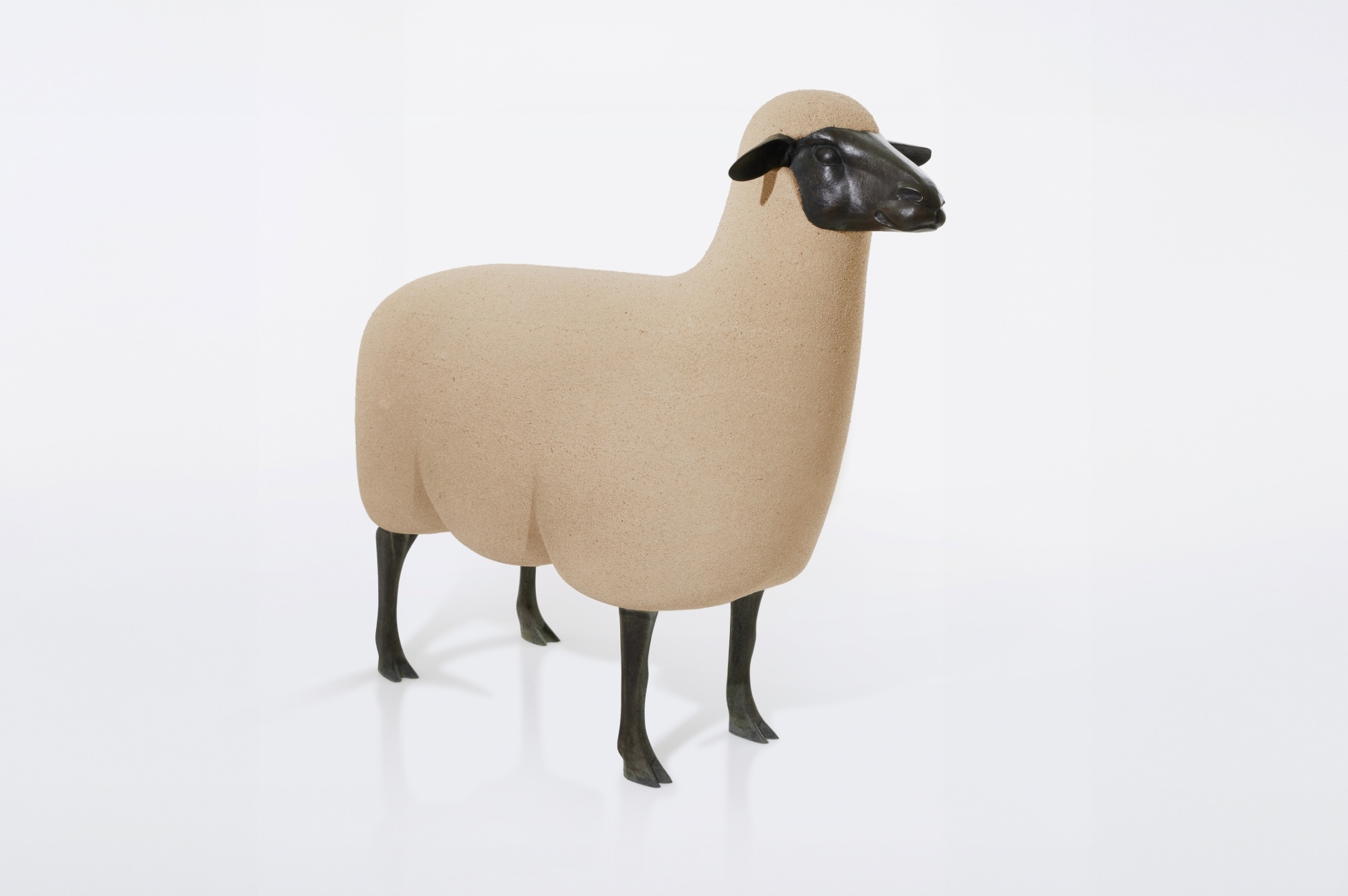 Sculpture Bronze Chèvre/Mouton - Style Art Déco 1950 - Inspiré Lalanne