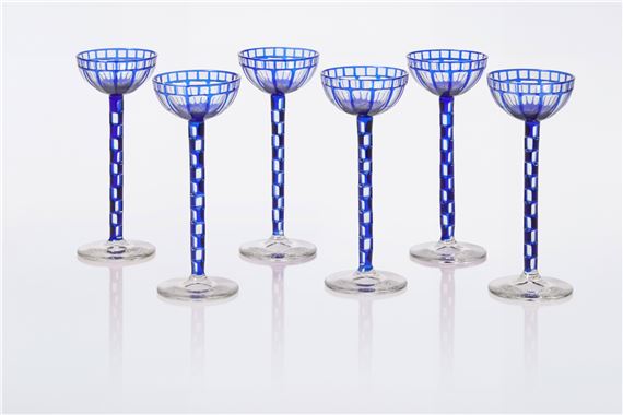 Set of Six Coupes by Otto Prutscher, circa 1907
