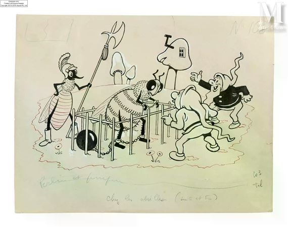 Perlin et Pinpin..les Joyeux Nains chez les abeilles (suite et fin) by Maurice Octave Lucien Cuvillier, 1954