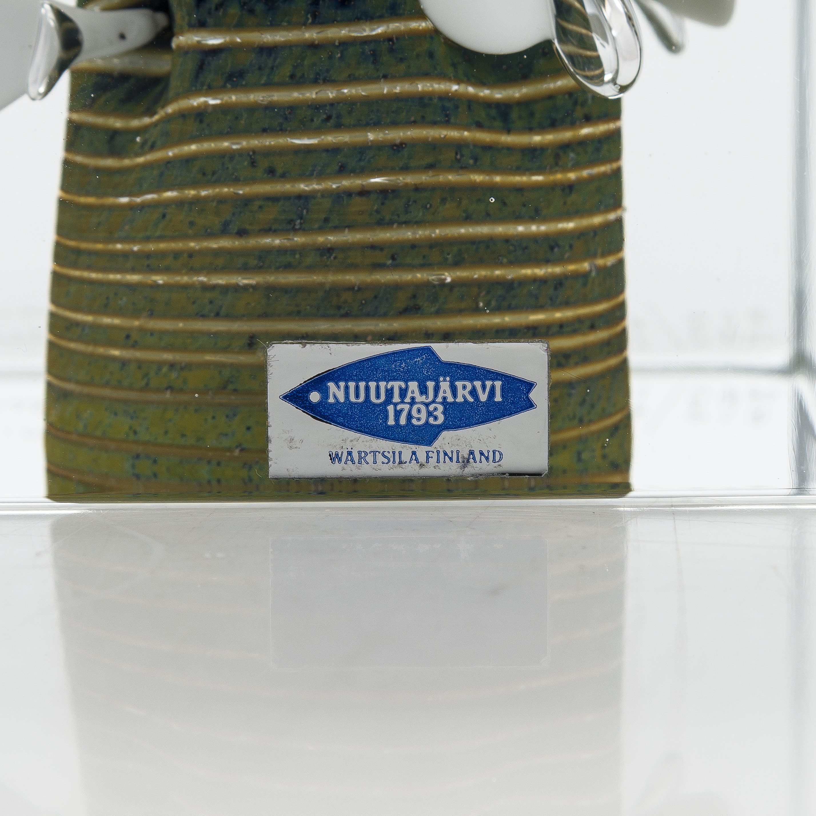 Artwork by Oiva Toikka, Multicoloured glassformation in clear glass, polished sides, Made of glass, polished