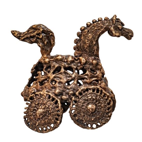 A horse on four wheels by Jadwiga Bardyszewska, 2023