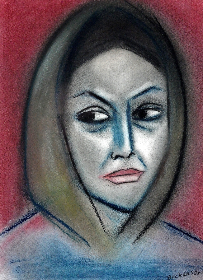 Robert Dickerson | In trepidation - Isabella with Scarf | MutualArt