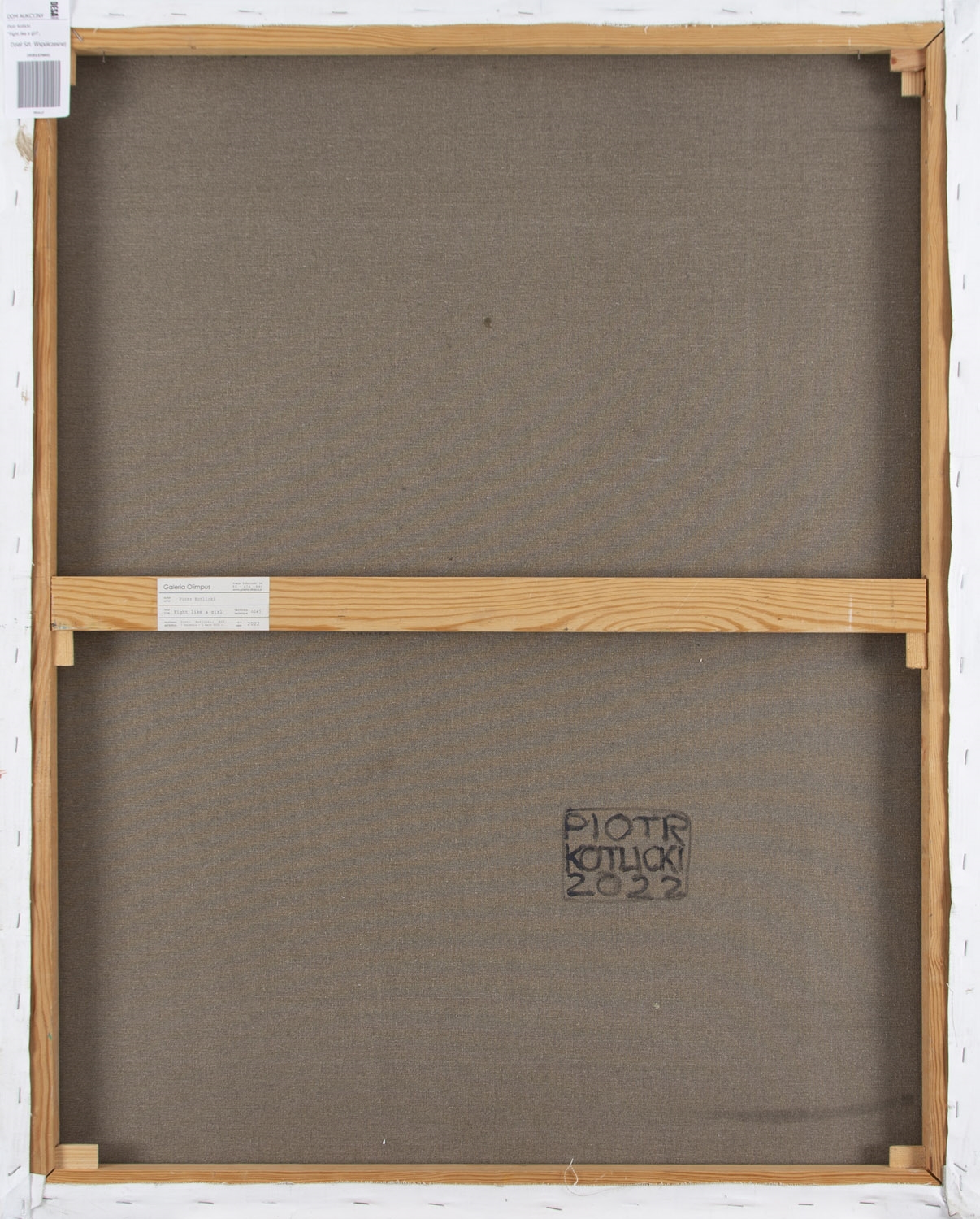 Artwork by Piotr Kotlicki, Fight like a girl, Made of oil/canvas