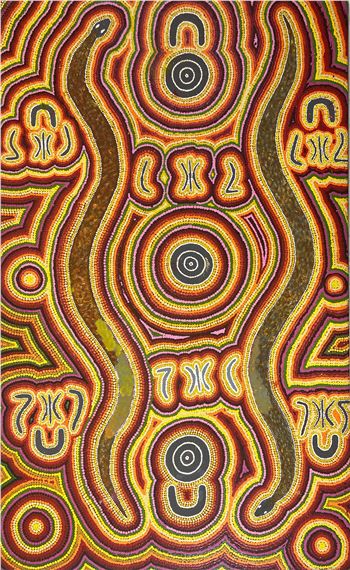 Snake Dreaming by Kathleen Martin Nungurrayi