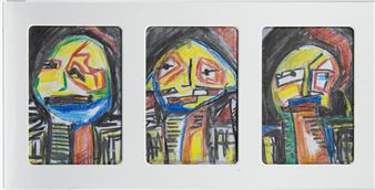 Jacques PILLE (1926-2002), 3 pastels, signed and dated 1952 - Jacques Pille