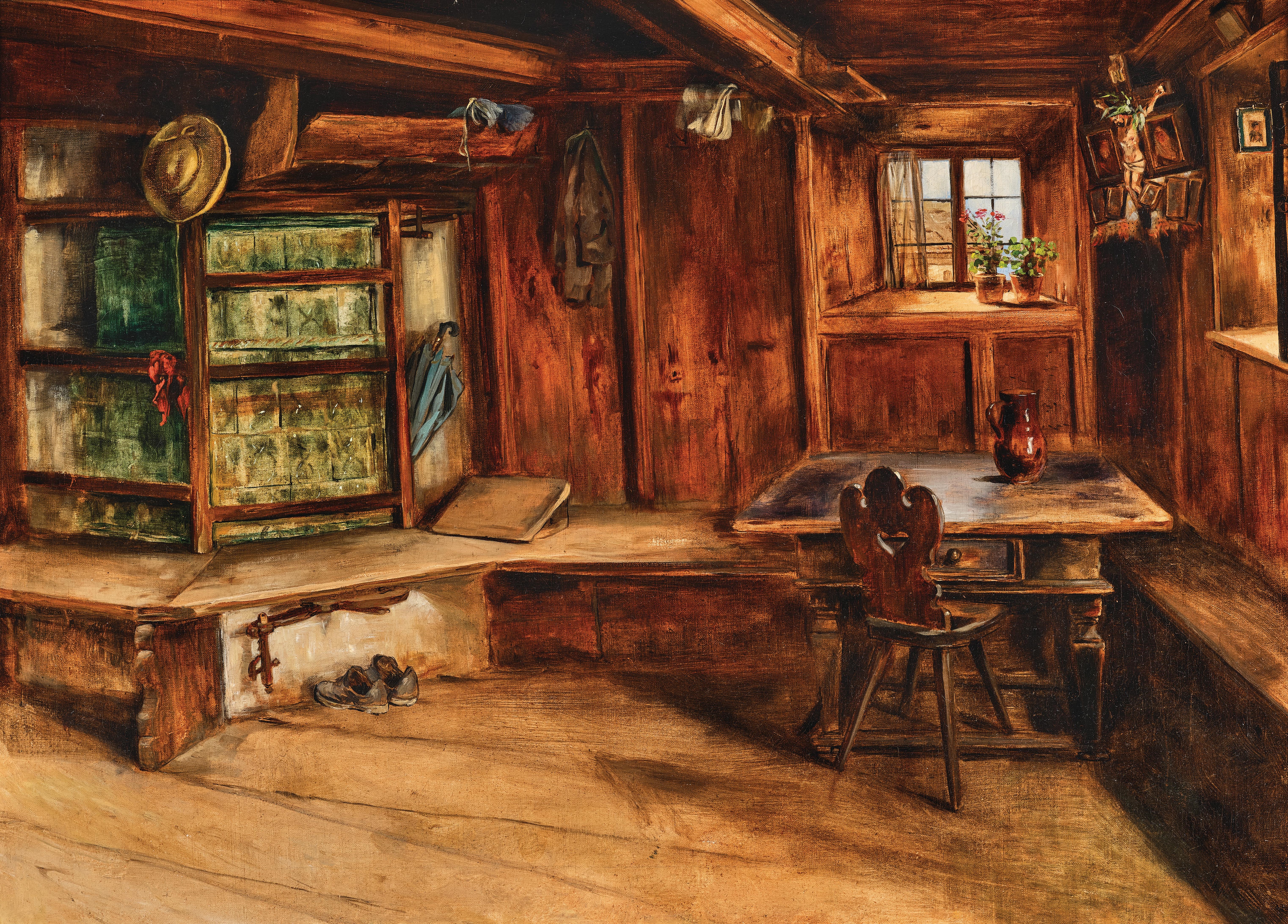 A Living Room in Tyrol (Tyrolean Oberland) - Thomas Walch