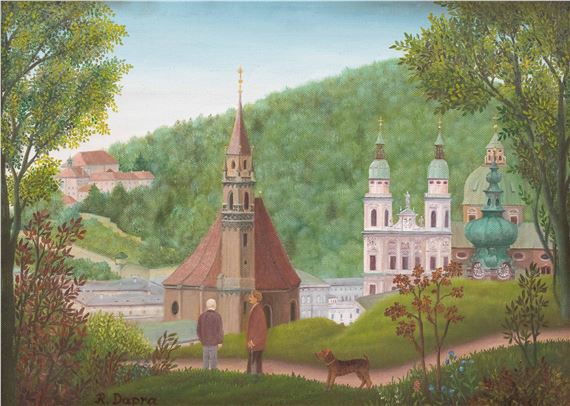 Salzburger Türme vom Mönchsberg aus by Regine Dapra