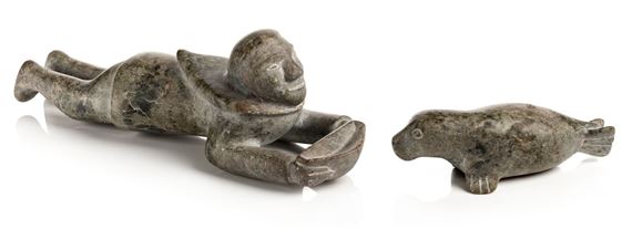 Man with Qulliq, and Seal