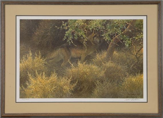 Robert McLellan Bateman | Robert Bateman Wildebeest Color Lithograph ...