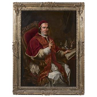 PORTRAIT DU PAPE CLÉMENT XIV - Vincenzo Milione