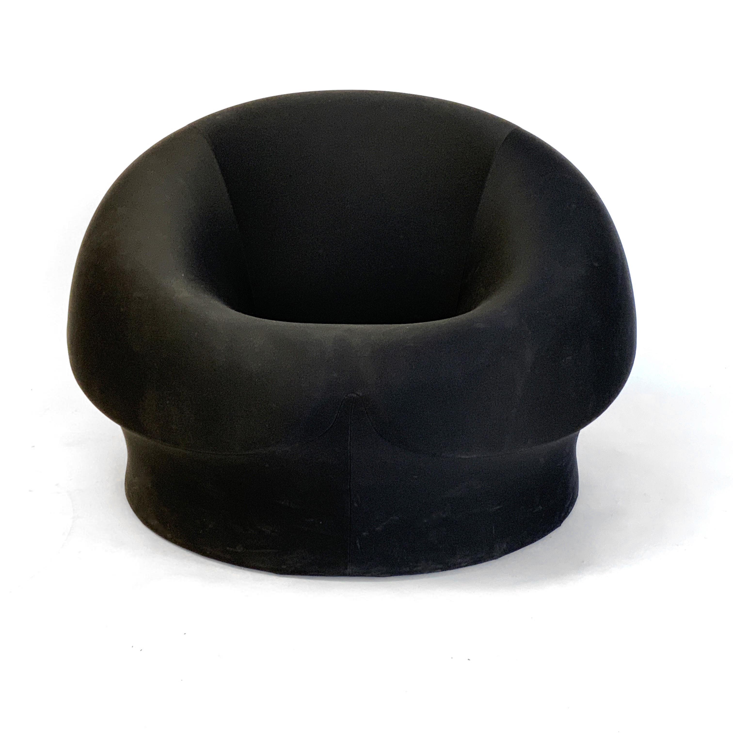 Artwork by Gaetano Pesce, UP3 Lounge Chair, Made of molded polyurethane foam, black fabric upholstery