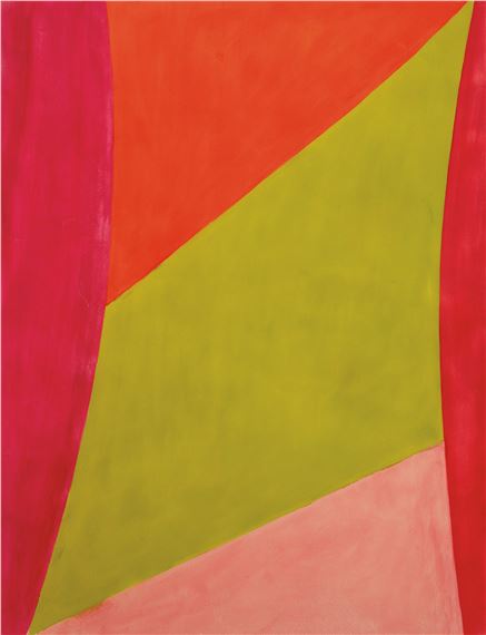 Rose Red and Red by Jack Bush, Jan. 1966