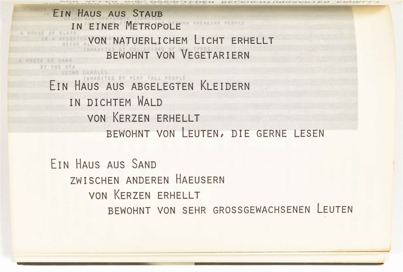 Artwork by Dick Higgins, Dick Higgins and Wolf Vostell, Pop Architektur Concept Art. Düsseldorf, Droste Verlag, 1969, Made of printed photomontage