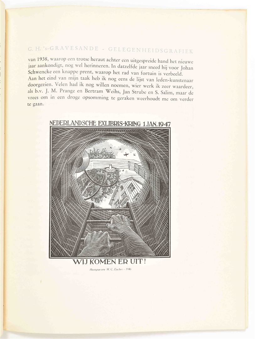 M. C. Escher, Ex libris van Dishoeck (Fire) (ca. 1943), Available for  Sale