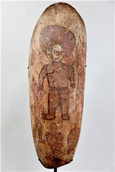 Coolamon with Wandjinas - Wattie Karruwarra