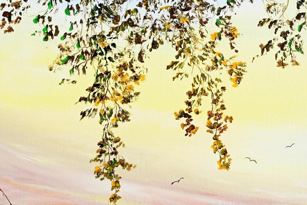 Artwork by Michael Monaghan, Drumcliff Bay, Co. Sligo, Made of oil on canvas board