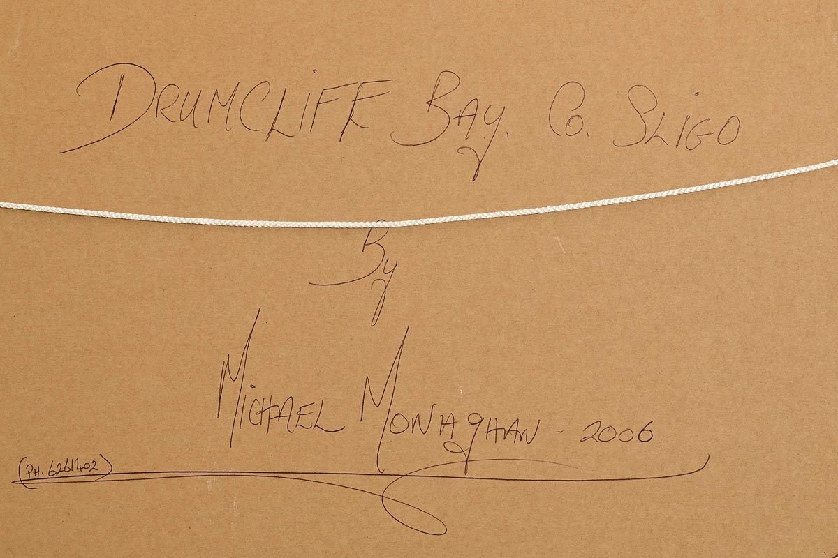 Artwork by Michael Monaghan, Drumcliff Bay, Co. Sligo, Made of oil on canvas board