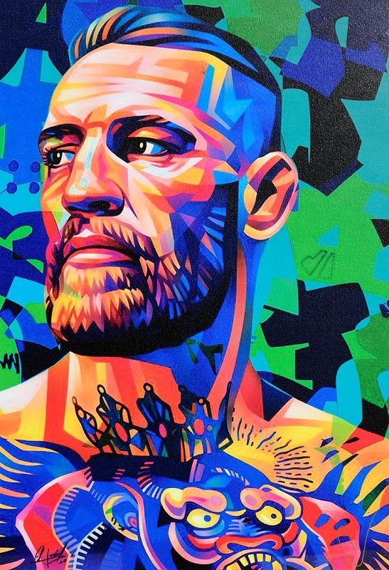 Artwork by Alberto Ricardo, Conor McGregor, Made of print on canvas