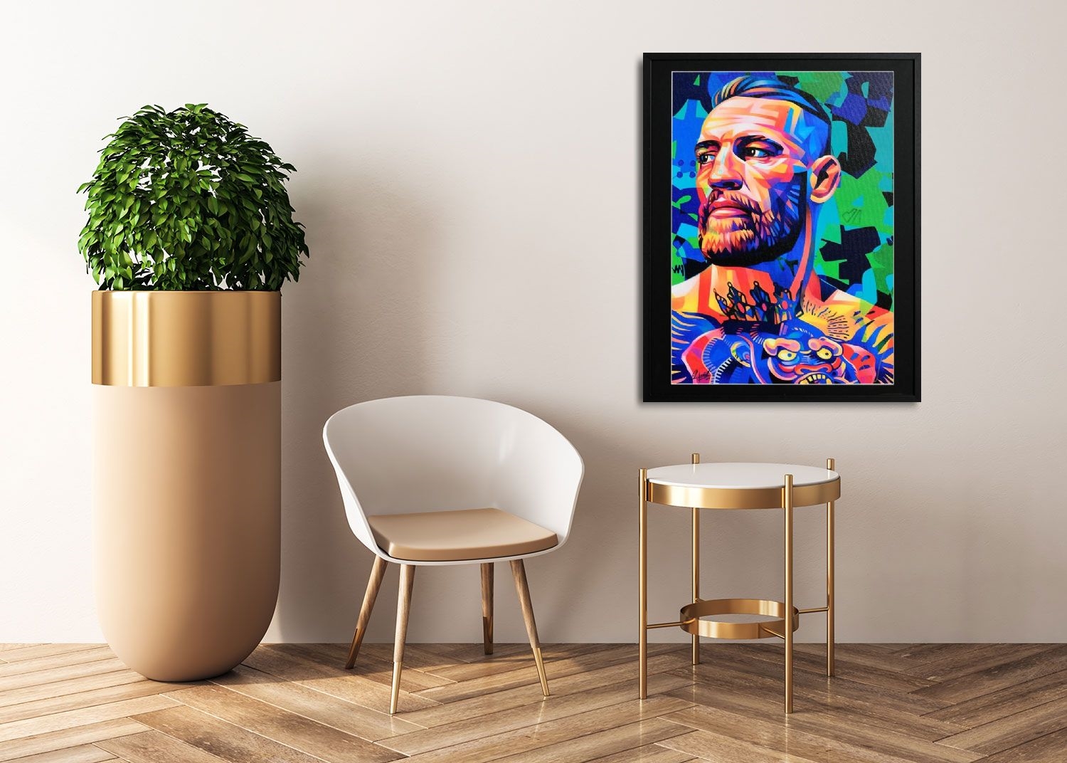 Artwork by Alberto Ricardo, Conor McGregor, Made of print on canvas