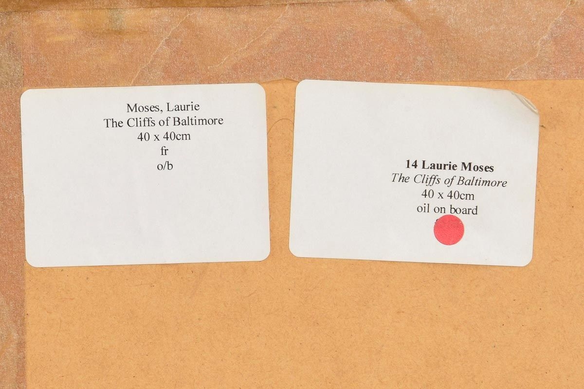 Artwork by Laurie Moses, Cliffs of Baltimore, Made of acrylic on board