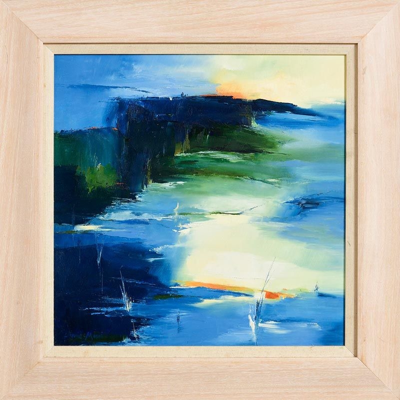 Artwork by Laurie Moses, Cliffs of Baltimore, Made of acrylic on board