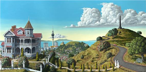 House on the Hill by George Baloghy, dated 2012