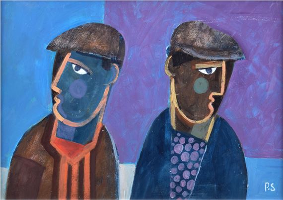 Miners by Peter Stanaway, dated 2021