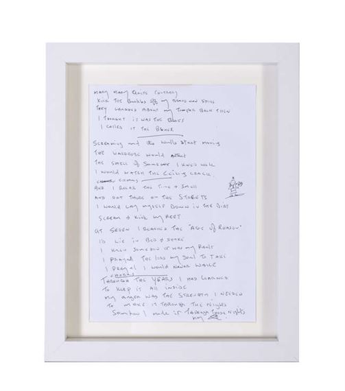 Original LyricsMemorabilia, Signed