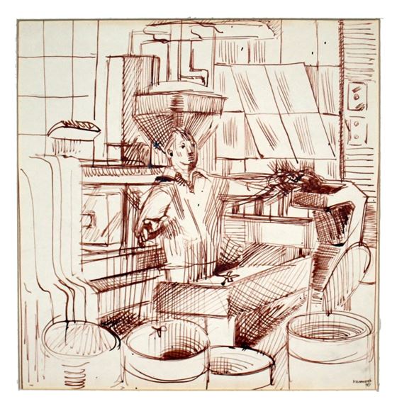 Edith Kramer | Working Man (1947) | MutualArt