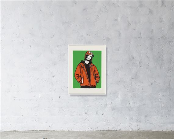hime シルクスクリーン Don't worry. Be happy. HIME Don't worry. Be happy. シルクスクリーン（A4 Print Wall