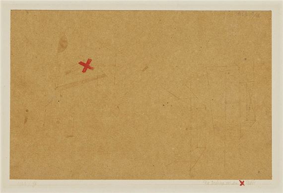Paul Klee | The drawing with the X flaw (1922) | MutualArt
