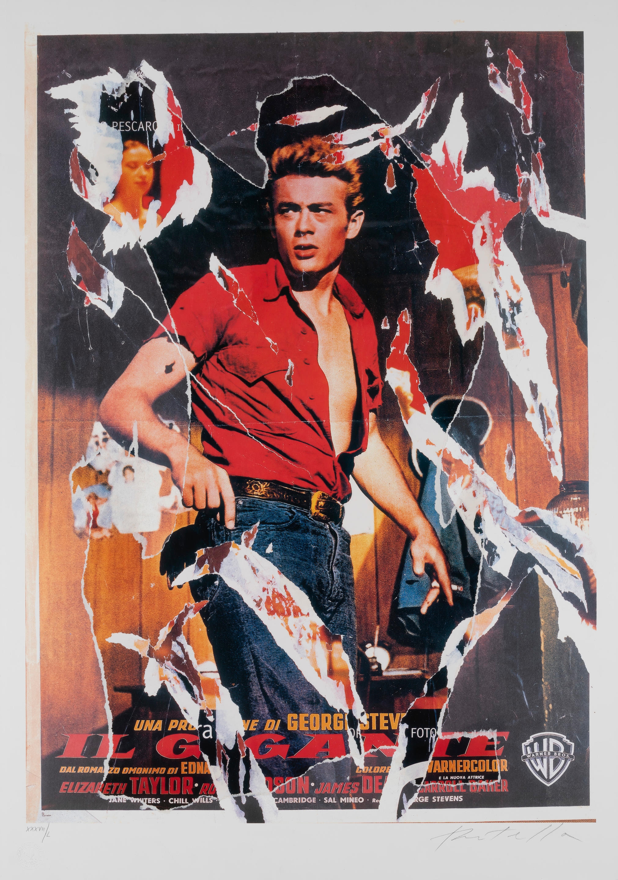 Mimmo Rotella | James Dean Il Gigante | MutualArt