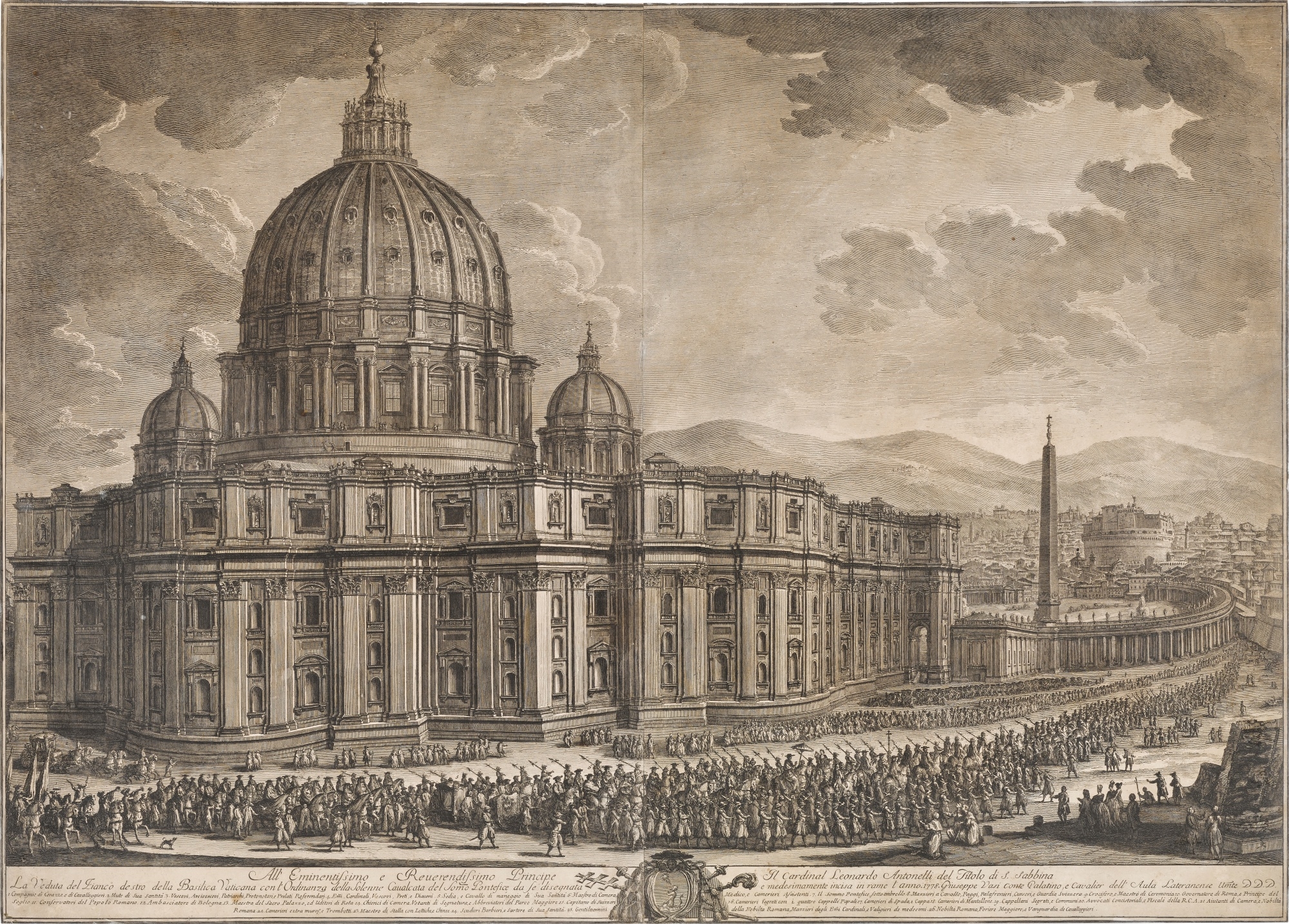 Three Views of Rome by Giuseppe Vasi, 1774-1778
