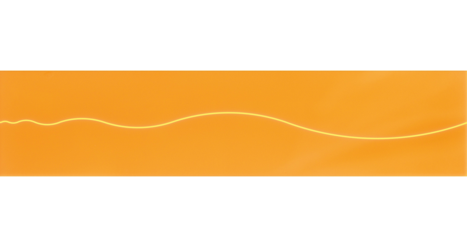 Artwork by Helmut Bruch, PROGRESSIONE SECONDO FIBONACCI, 2010, Made of Vetro acrilico fluorescente