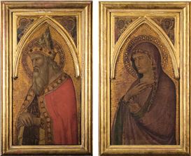 Two paintings by Pietro Lorenzetti, major artist of the early 14th century Sienese School of painting, rediscovered