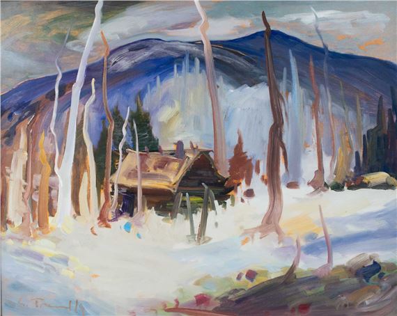 Vieux Shack, rivière Malbaie by Louis Tremblay
