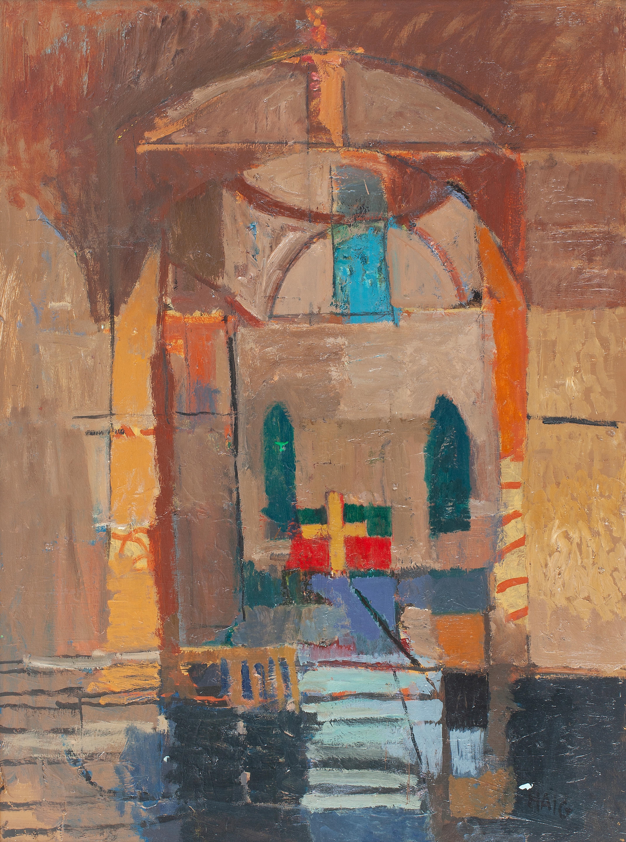 Artwork by Earl George Alexander Eugene Douglas Haig, Santa Maria dei Miracoli, Made of oil on canvas