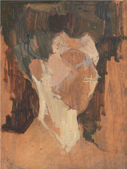 Head study, possibly a self portrait