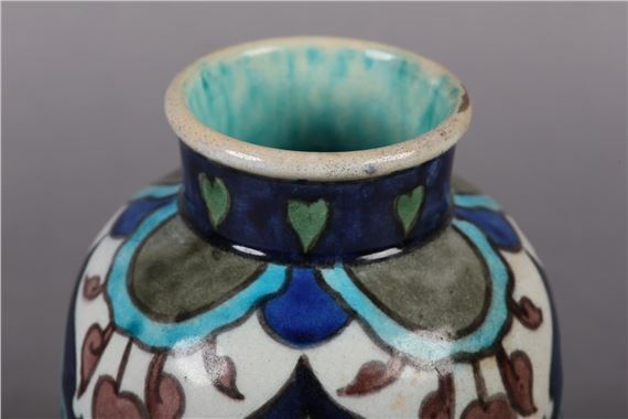 Leonard King | A BURMANTOFT FAIENCE ANGLO PERSIAN VASE BY LEONARD KING ...