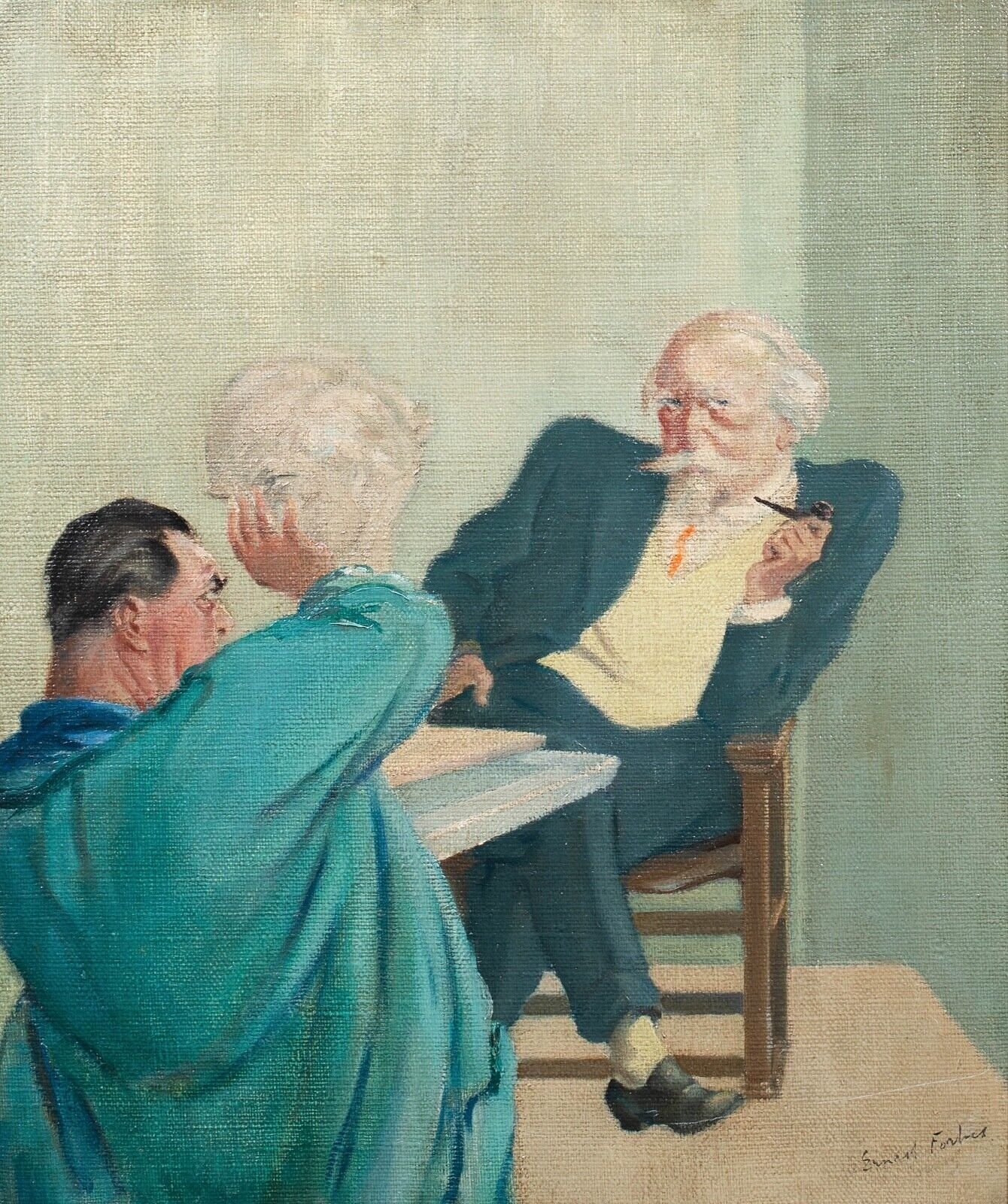 Augustus Edwin John | PORTRAIT OF BARNEY SEALE SCULPTING AUGUSTUS JOHN ...