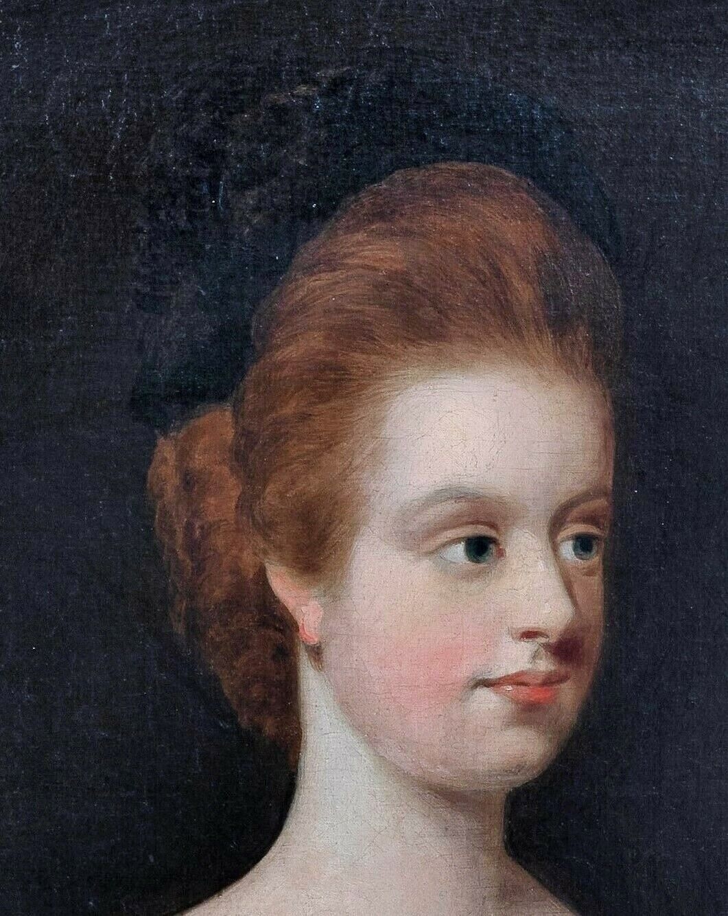 Artwork by Nathan Drake, PORTRAIT OF A GIRL MISS GRIMSTON, Made of oil on canvas