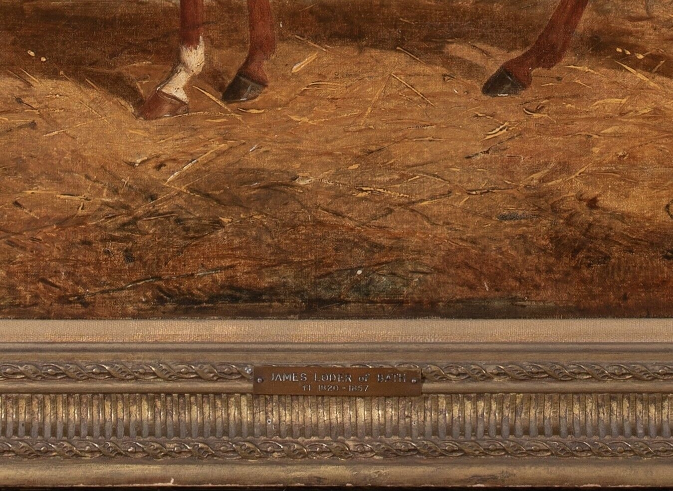 James Loder | PORTRAIT OF CHESTNUT HUNTER IN A STABLE | MutualArt