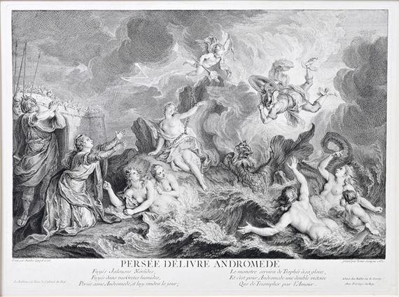 Charles-Antoine Coypel | Perseus rescues Andromeda (1732) | MutualArt