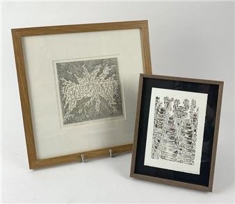 * ENSEMBLE DE 2 SERIGRAPHIES comprenant : - Didier Mutel