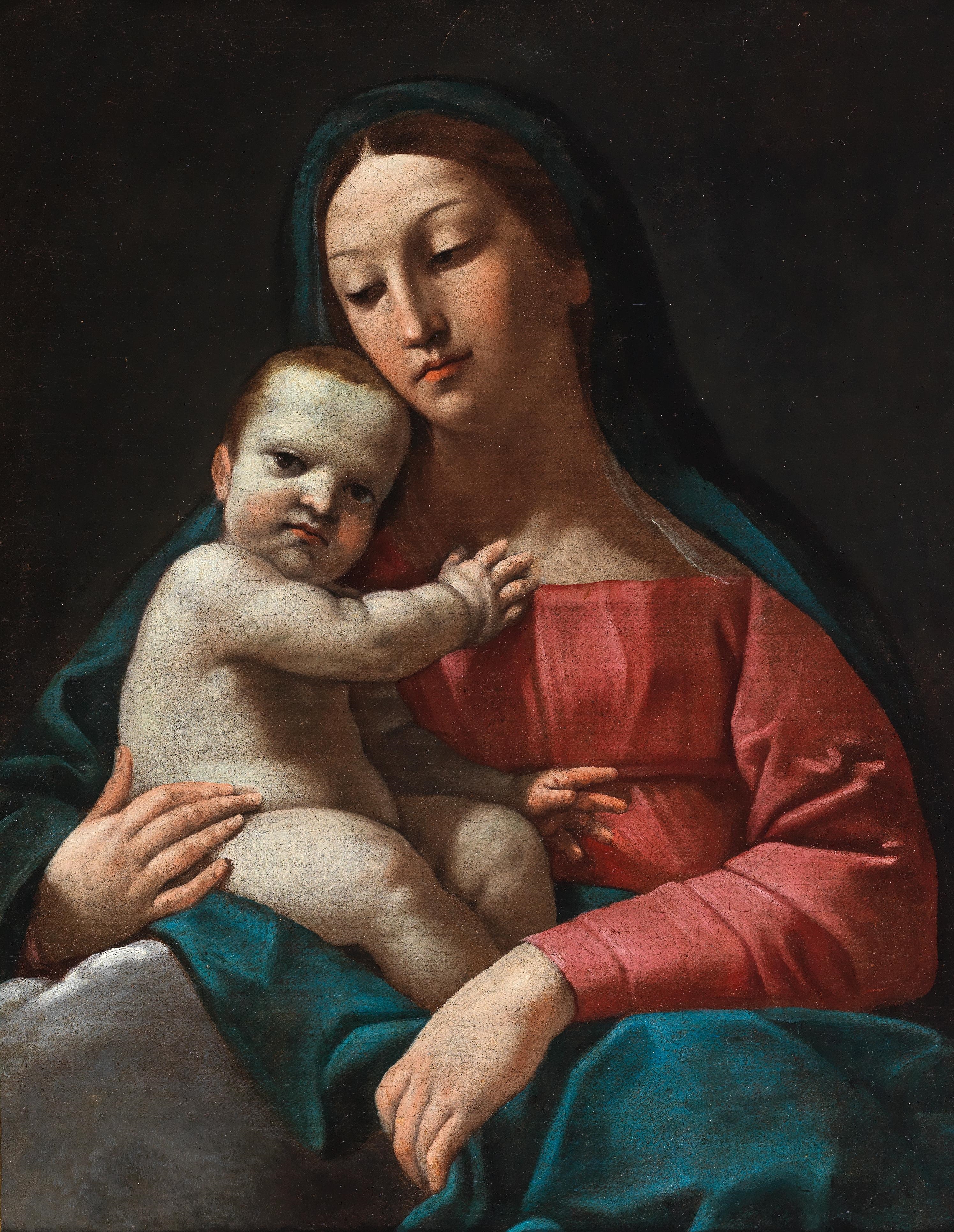 Artwork by Giovan Giacomo Sementi, Madonna and Child, Made of oil on canvas