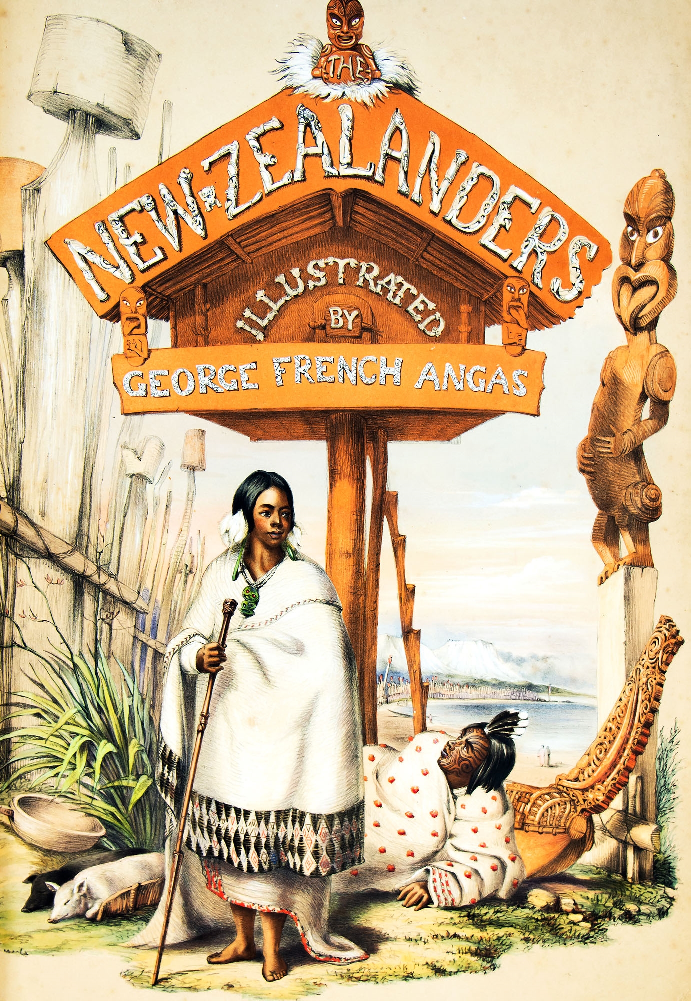 George French Angas | The New Zealanders Illustrated | MutualArt