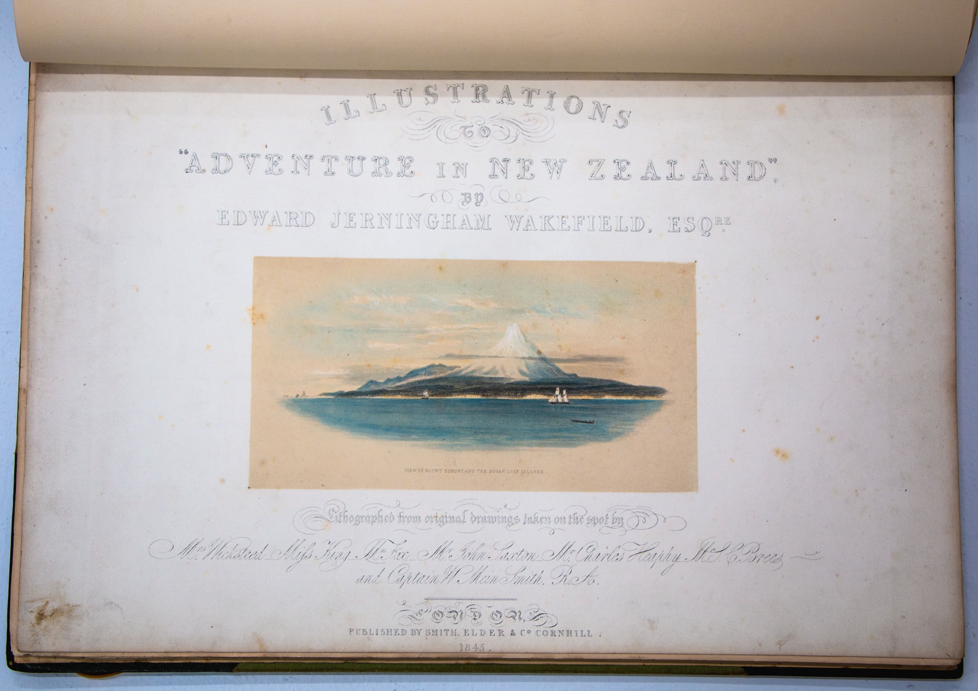 Artwork by Charles Heaphy, Illustrations to Adventure in New Zealand, Made of coloured lithographs