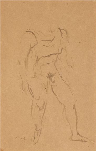 Male nude, 1939 by Filippo de Pisis, 1939