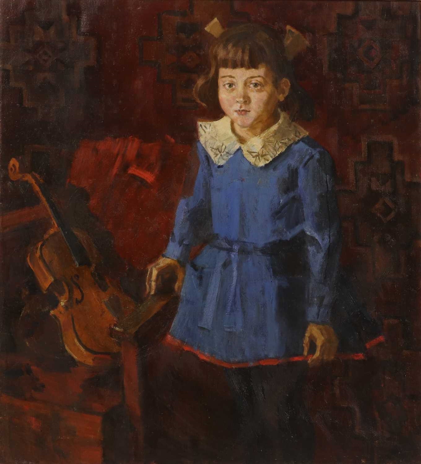 Girl with a violin - Nicolaï Gorlov