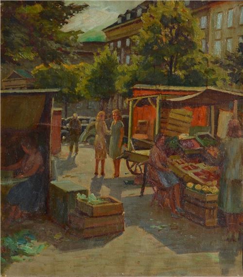 City yard by Ivan Nikolaevich Shulga, 1949